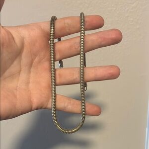 Sterling Silver 925 Thick Chunky Snake Cable Chain Choker Necklace 16 inch